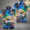 Maxcorners Bowling Shirt Bowling Bear Graffiti Street Style Multi Options Personalized Name, Team Name 3D Shirt