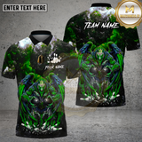 Maxcorners Bowling Shirt Bowling Phoenix King Red Thunder Multi Options Personalized Name, Team Name 3D Shirt