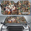 Maxcorners Colorful God America Hunting Deer  Personalized Custom Name Car Auto Sun Shade