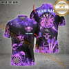 Maxcorners Fire Darts Skull Customized Name 3D Shirt (4 Colors)