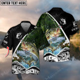 Maxcorner Bass Fishing Tree Personalized 3D Hawaiian Shirt