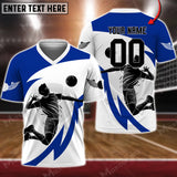 Maxcorners Volleyball Custom Yourname V-neck T-Shirt