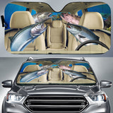 Maxcorners Chinook Fishing Family Car Auto Sun Shade