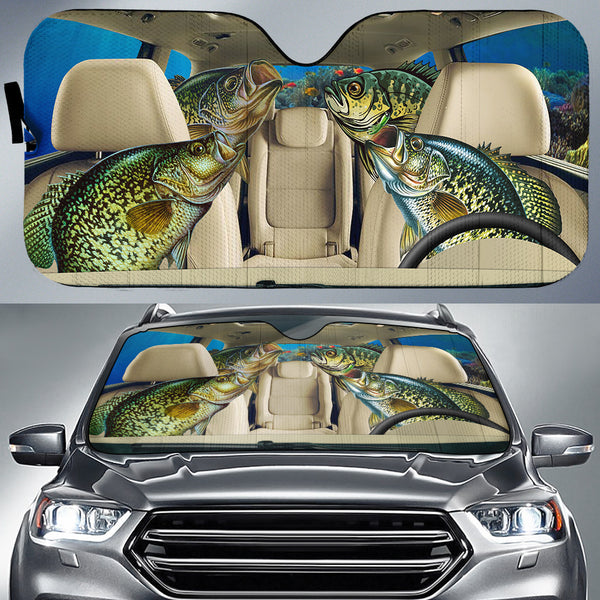 Maxcorners Crappie Fishing Family Car Auto Sun Shade