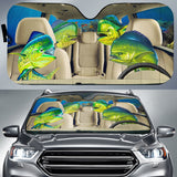 Maxcorners Mahi-Mahi Fishing Family Car Auto Sun Shade