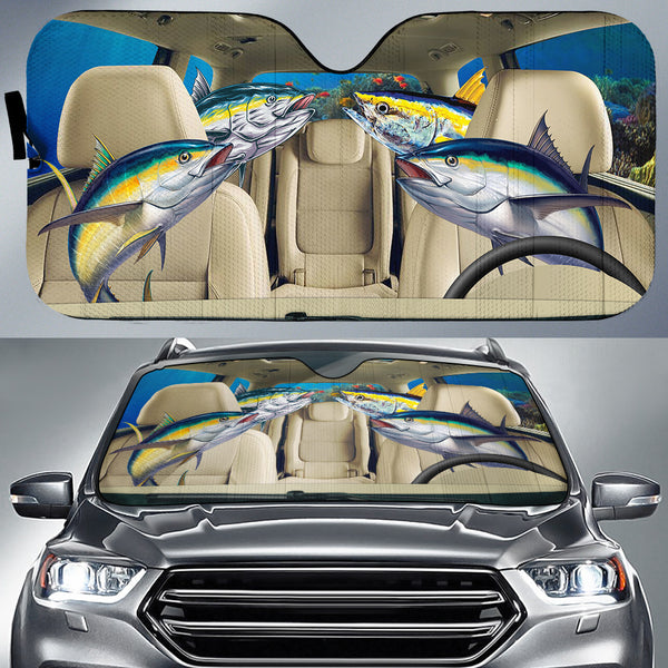 Maxcorners Tuna Fishing Family Car Auto Sun Shade