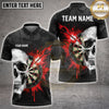 Maxcorners Darts Half Skull Half Dartboard Paint Splash Geometric Multi Options Personalized Name, Team Name Unisex 3D Shirt (5 Colors)