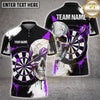 Maxcorners Darts Low Poly Cracked Skull Dartboard Contrast Multi Options Personalized Name, Team Name Unisex 3D Shirt (5 Colors)