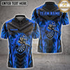 Maxcorners Darts Fire Flame Pouncing Tiger Shield Dartboard Multi Options Personalized Name, Team Name Unisex 3D Shirt (4 Colors)
