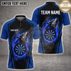 Maxcorners Darts Howling Lone Wolf Flame Glowing Dartboard Aura Multi Options Personalized Name, Team Name Unisex 3D Shirt (4 Colors)