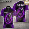 Maxcorners Darts Howling Lone Wolf Flame Glowing Dartboard Aura Multi Options Personalized Name, Team Name Unisex 3D Shirt (4 Colors)