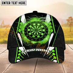 Maxcorners Darts Thunder Multicolor Option Personalized Name 3D Cap