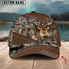 Maxcorners Deer Hunting Camo Pattern Multicolor Personalized Name 3D Cap