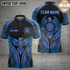 Maxcorners Darts Polo Shirt Eagle Dartboard Tribal Design Multi Options Personalized Name, Team Name Unisex 3D Shirt (6 Colors)