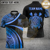 Maxcorners Darts Polo Shirt Turtle Dartboard Crossed Darts Design Multi Options Personalized Name, Team Name Unisex 3D Shirt (6 Colors)