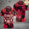 Maxcorners Bowling Koala Crystal Bear Graffiti Splatter Neon Crystal Theme Personalized Name Team Name Cute Striking Pins Modern League Style Unisex 3D Shirt (4 Colors)
