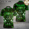 Maxcorners Bowling Cute Chibi Wolf Graffiti Splatter Bowling Ball Pins Multi Options Personalized Name, Team Name Unisex 3D Shirt (4 Colors)