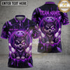 Maxcorners Bowling Cute Chibi Wolf Graffiti Splatter Bowling Ball Pins Multi Options Personalized Name, Team Name Unisex 3D Shirt (4 Colors)