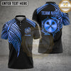 Maxcorners Darts Polo Shirt Crossed Darts Emblem Tribal Design Multi Options Personalized Name, Team Name Unisex 3D Shirt (6 Colors)