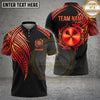 Maxcorners Darts Polo Shirt Crossed Darts Emblem Tribal Design Multi Options Personalized Name, Team Name Unisex 3D Shirt (6 Colors)