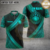 Maxcorners Bowling Polynesian Tribal Tattoo Pattern Crest Bowling Ball Pins Multi Options Personalized Name, Team Name Unisex 3D Shirt (4 Colors)