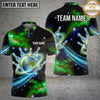 Maxcorners Bowling Cosmic Galaxy Space Planet Ring Bowling Ball Pins Multi Options Personalized Name, Team Name Unisex 3D Shirt (4 Colors)