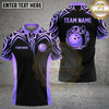 Maxcorners Bowling Tribal Swirl Crest Graphic Bowling Ball Pins Multi Options Personalized Name, Team Name Unisex 3D Shirt (4 Colors)