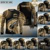 Maxcorners Fishing Black Gold Tribal Water Splash Design Custom Name & Team Name 3D Shirts Ver 5 (13 Breeds)