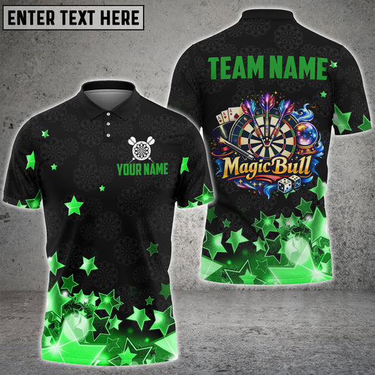 Maxcorners Darts Shirt Star Glam Dartboard Multicolor Options Personalized Name, Team Name 3D Shirt (4 Colors) For Julien