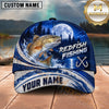 Maxcorners Fishing Full Moon Forest Night Water Splash Fish Hooks Personalized Name Unisex Classic Cap