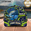 Maxcorners Fishing Topo Map Digital Camo Forest Water Splash Fish Hooks Personalized Name Unisex Classic Cap