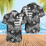 Maxcorner Volleyball USA Flag Hawaiian Shirt