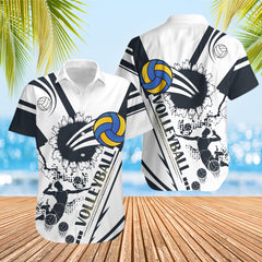 Maxcorner Volleyball Summer Mutilcolor Options Hawaiian Shirt