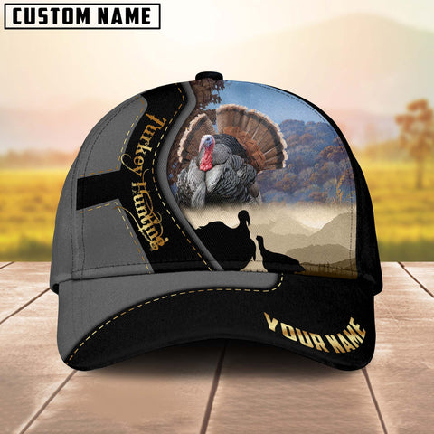 Maxcorners Turkey Hunting Majestic Camouflage Multicolor Personalized Name 3D Cap