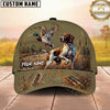 Maxcorners German Shorthaired Pointer Mallard Duck Hunting Field Personalized Name Unisex 3D Cap
