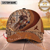 Maxcorners Dog Hunting and Pheasant Bird Hunter Celtic Cross Reeds Camo Personalized Name 3D Cap