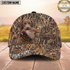 Maxcorners Pheasant Hunting Camo Grass Badge Personalized Name 3D Cap