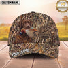 Maxcorners Pheasant Hunting Camo Grass Badge Personalized Name 3D Cap
