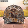 Maxcorners Pheasant Hunting Marsh Grass Flying Birds Personalized Name 3D Cap