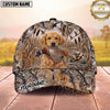 Maxcorners Pheasant Hunting Marsh Grass Flying Birds Personalized Name 3D Cap