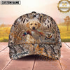 Maxcorners Pheasant Hunting Marsh Grass Flying Birds Personalized Name 3D Cap