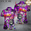 Maxcorners Funny Never Give Up Graffiti Pattern Bowling Game Jersey Multicolor Options Personalized Name, Team Name 3D Shirt (4 Colors)