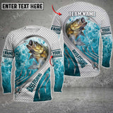 Maxcorner Large Mouth Bass Fishing Water Personalized 3D Long Sleeve Shirt