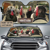 Maxcorners Turkey Drive Custom Name All Over Printed 3D Car Sun Shade