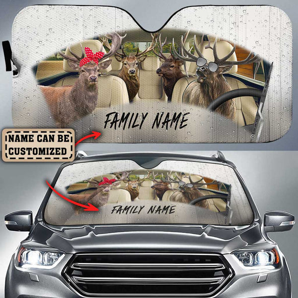 Maxcorners Elk On The Rain All Over Printed 3D Personalized Sun Shade