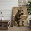 Maxcorners Boar Reading Farm Times Newspaper Wrapped Canvas