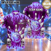Maxcorners Bowling Fiery Flaming Skulls Inferno Flame Burst Bowling Ball Strike Crashing Pins Multi Options Personalized Name, Team Name Unisex 3D Shirt (5 Colors)