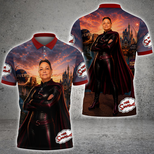 Maxcorners Theme Park Superhero Adventure Man & Woman 3D Shirts For Virginia