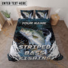 Maxcorners Fishing Black Water Splash Personalized Name Unisex 3D Bedding Set