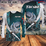 Maxcorner Catfish Fishing Personalized 3D Long Sleeve Shirt